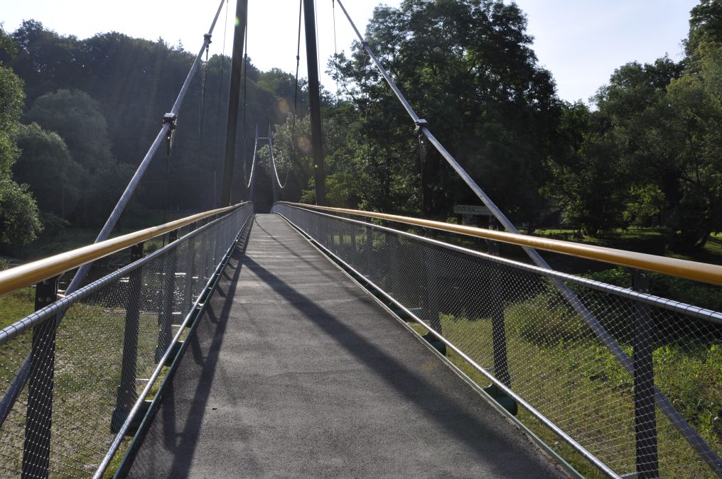Brückengeländer Chemnitztalradweg mit Edelstahlnetzfüllung
