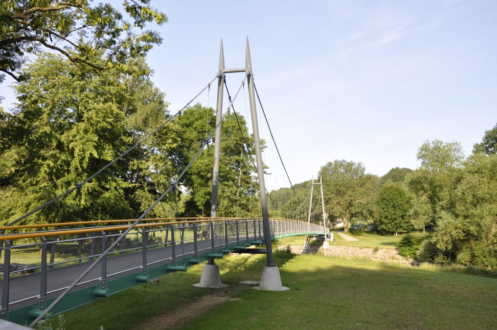 Brückengeländer Chemnitztalradweg mit Edelstahlnetzfüllung