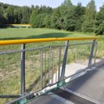 Brückengeländer Chemnitztalradweg mit Edelstahlnetzfüllung